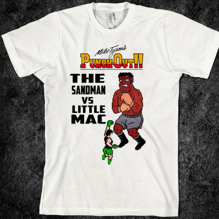 Mike tyson punchout sandman vs lil mac t-shirt