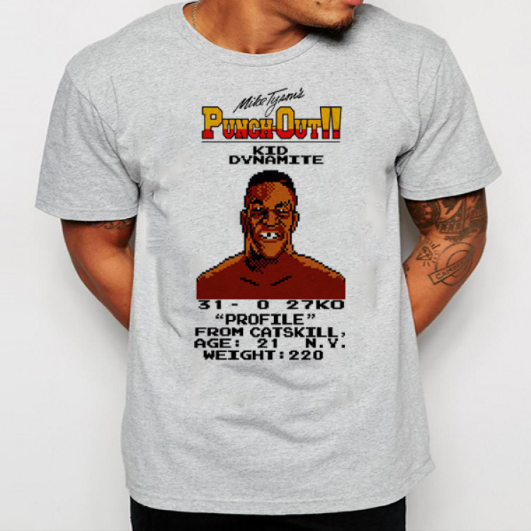 Iron mike tyson punchout videogame t shirt
