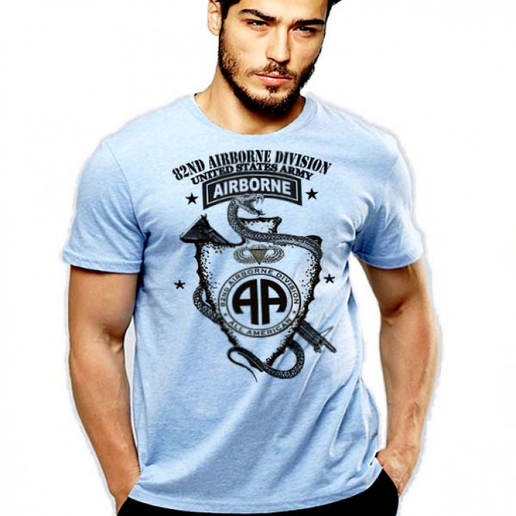 82nd Airborne Division T-Shirt US Army All American  Paratrooper Death From Above Military Tee