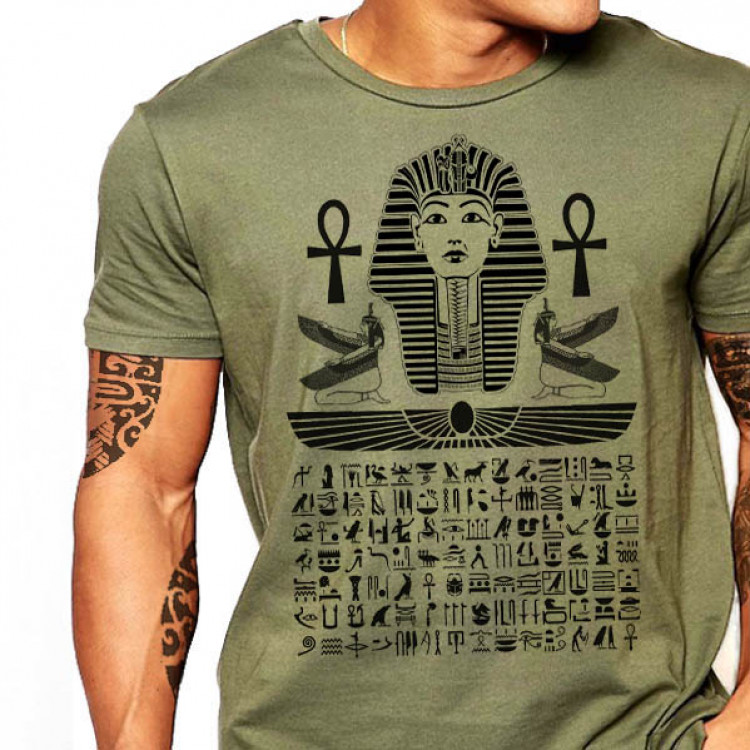 Egyptian Pharaoh Hieroglyphics T-Shirt 