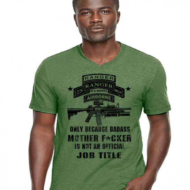 US Army Ranger T-Shirt Mess With The Best Die Like The Rest Military Cotton Tee