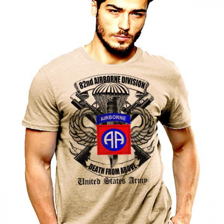 82nd Airborne Division Paratrooper T-Shirt US Army Paratrooper Death From Above Military Tee