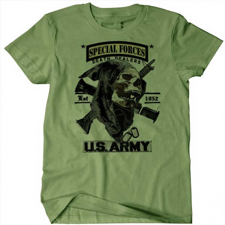 US Army Special Forces Grim Reaper Death Dealer T-Shirt