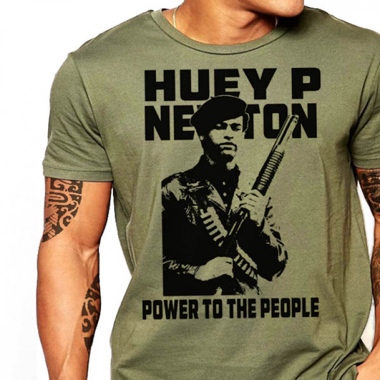 Huey P Newton T-Shirt Black Panthers Legend