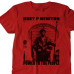 Huey P Newton T-Shirt iconic chair with rifle and spear tee