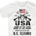 USMC T-Shirt Marine Corps Patriotic Combat Arms Men Cotton Tee VI