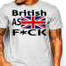 British As Fuck T-shirt United Kingdom UK Men Cotton Tee