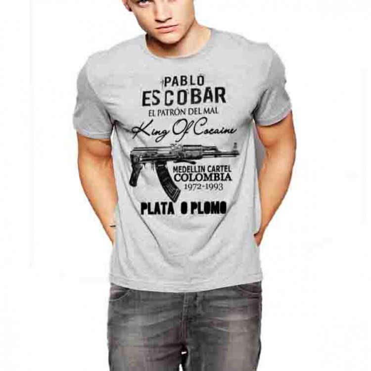 Pablo Escobar medellin cartel Plata O Plomo T-Shirt