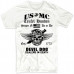 USMC T-Shirt Marine Corps Cotton Tee Devil Dog