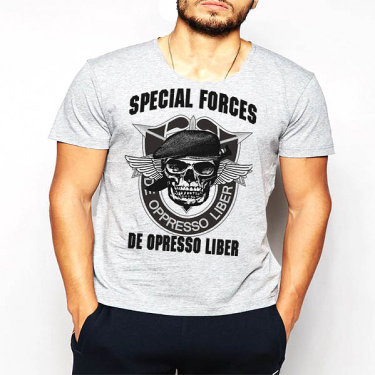 US Army Special Forces T-Shirt Men Cotton Tee