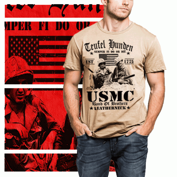 Teufelhunden U.S. Marines T-Shirt